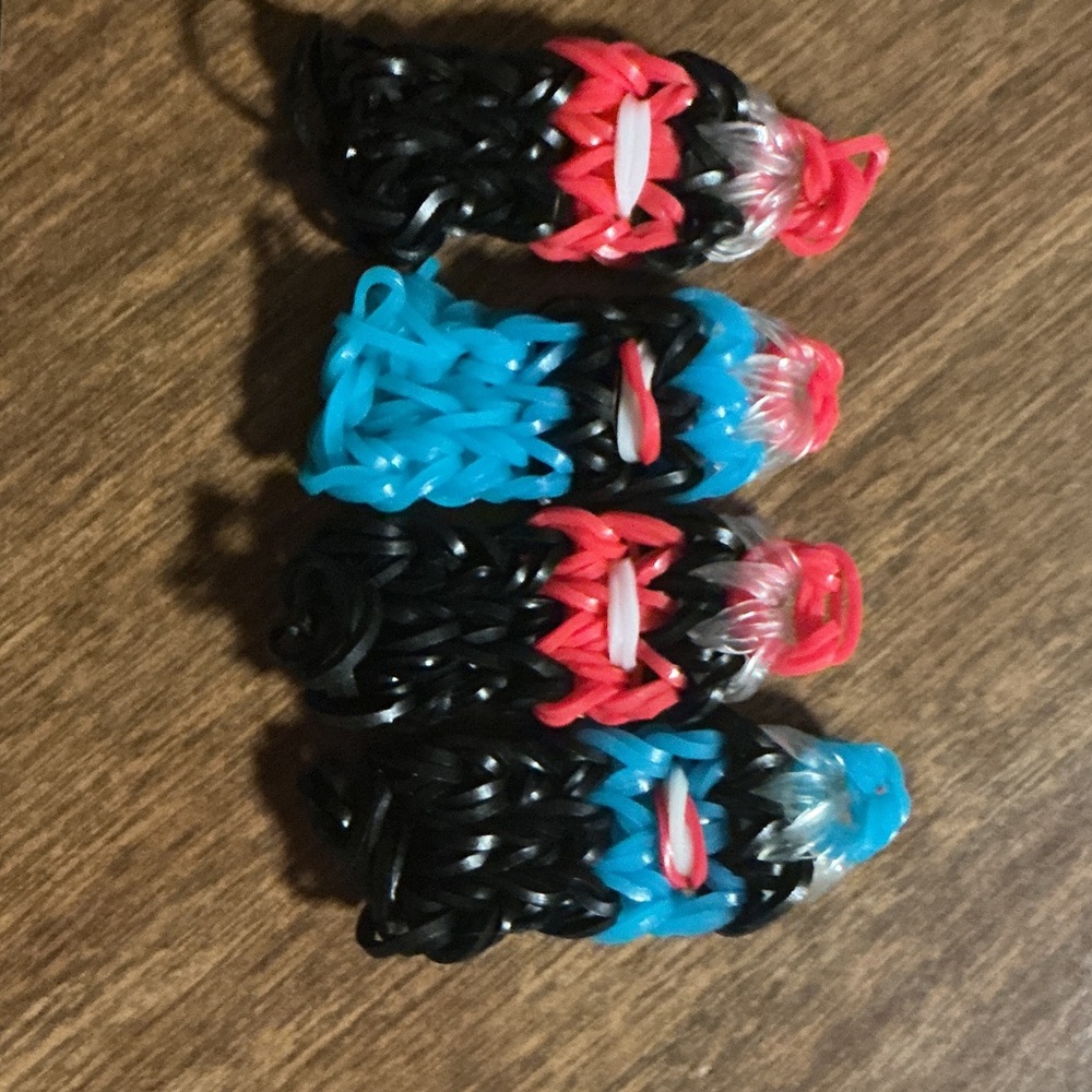 Colorful Loom Band Keychains